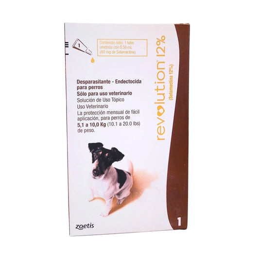 Revolution 12% Antiparasitario Para Perros de 5 a 10 kg