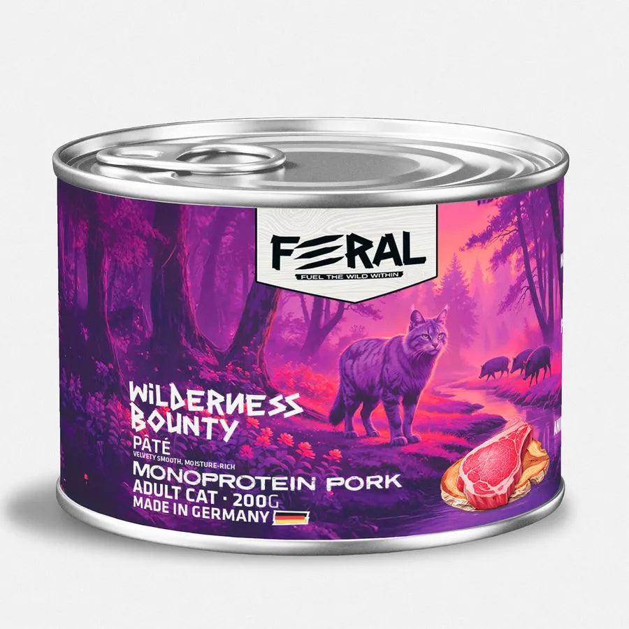 FERAL WET CAT ADULT MONOPROT PORK 200 GRS
