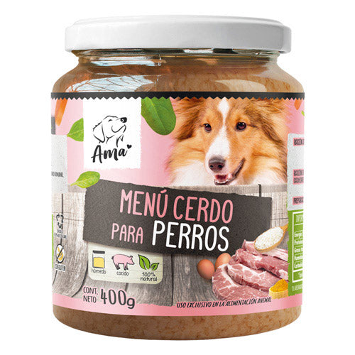Ama Menú Cerdo para Perros 400gr