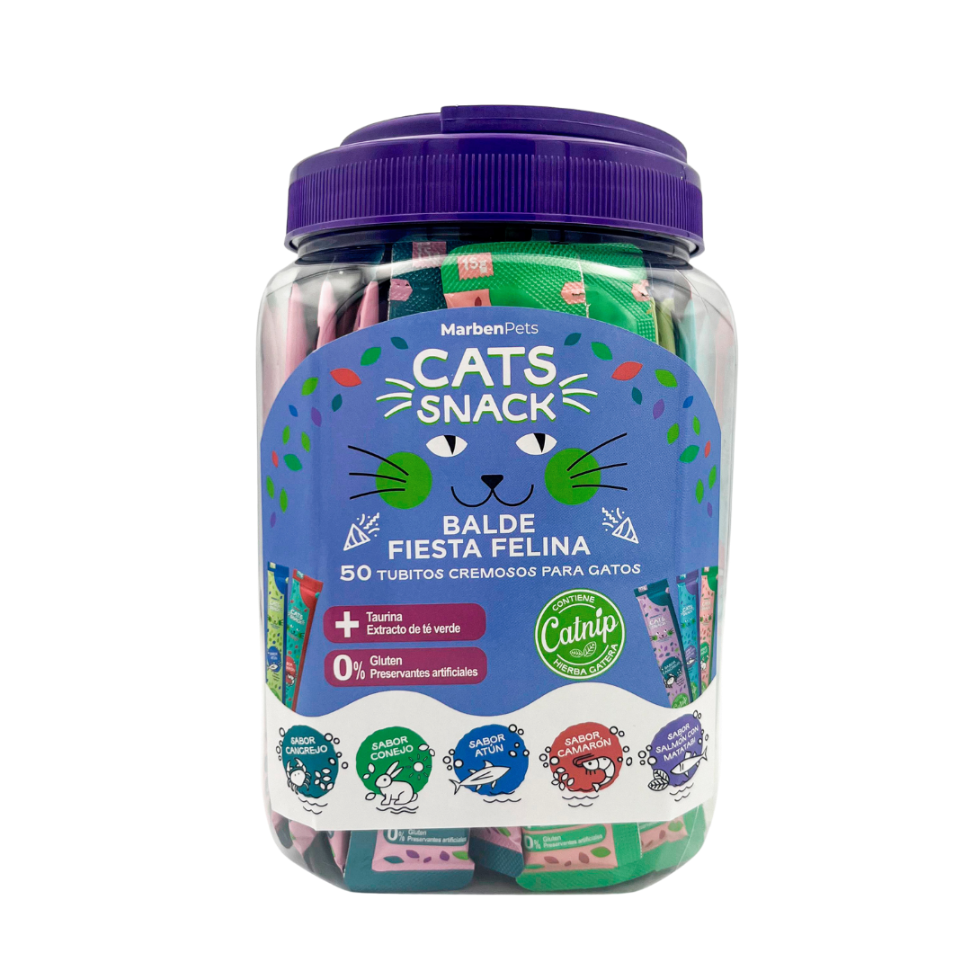 Balde cremosos Cats Snack 5O tubos