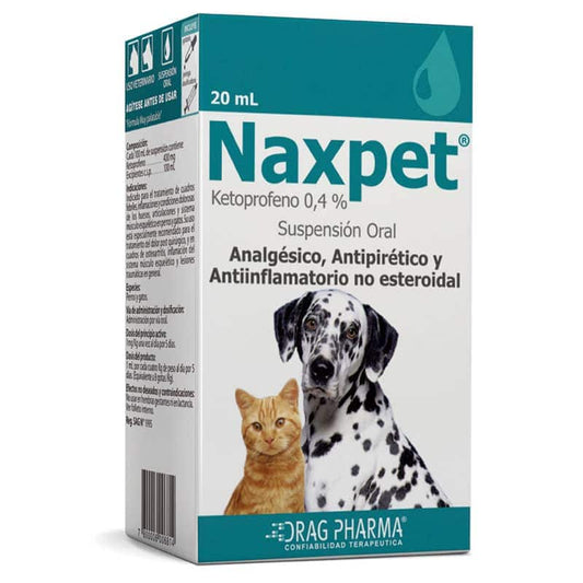 NAXPET 0,4 SUSPENSION ORAL 20 M