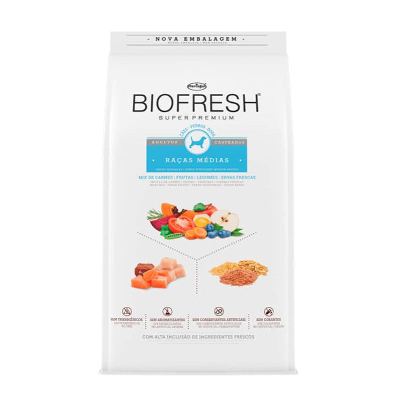 BIOFRESH PERRO ADULTO RAZA MEDIANA CASTRADO 3 KG