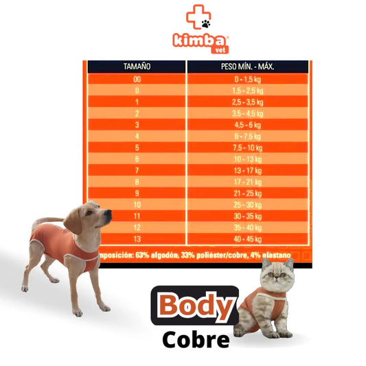 Body de Cobre Completo 4 Patas Perro/gato