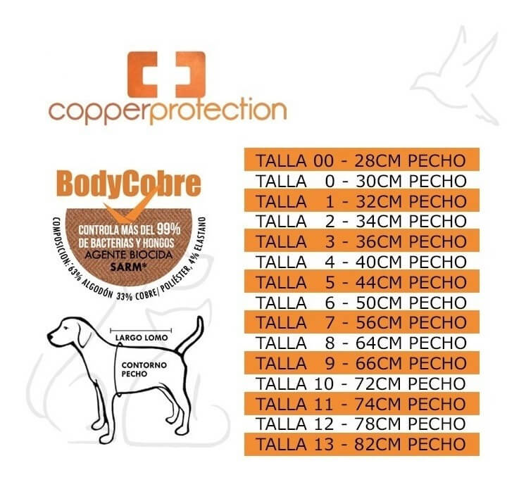 Body de Cobre Completo 4 Patas Perro/gato