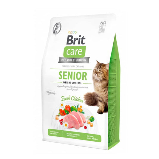 BRIT CARE CAT GF SENIOR WEIGHT CONTROL (con descto saco de 7 kg. Vence 31-12-2025)