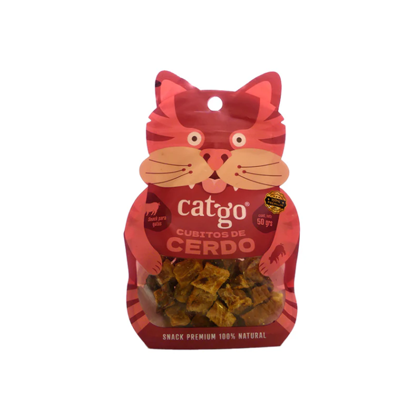 CatGO CUBITOS DE CERDO 50 GRS