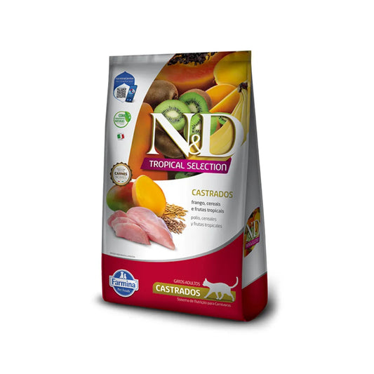 N&D Tropical Gato Adulto Castrado Pollo 1.5 kg