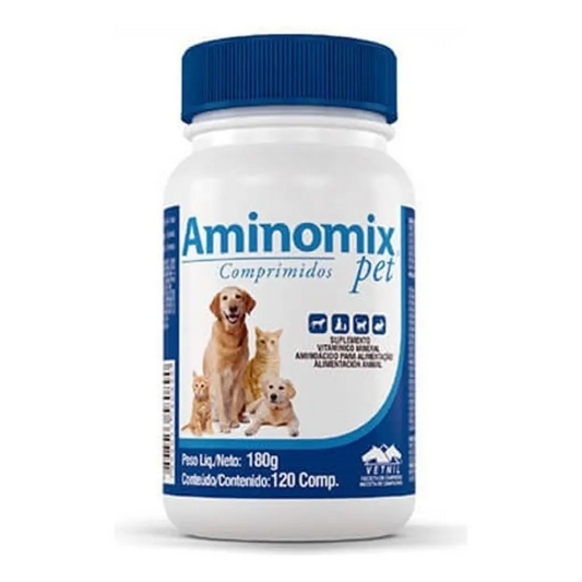 Aminomix Pet Complemento Vitamínico X 120 Comprimidos