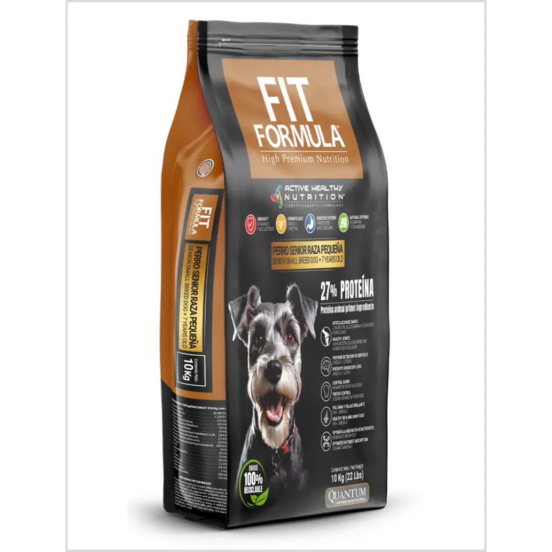 ALIMENTO FIT SENIOR RAZA PEQUEÑA 10 KG