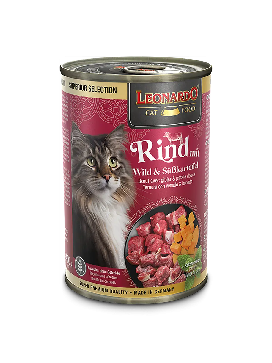 Leonardo Lata Ternera con Venado y Camote 400g