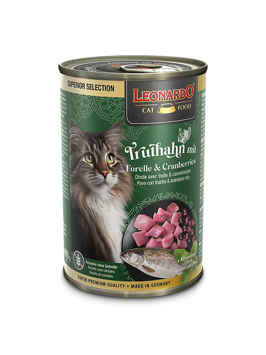 Leonardo Lata Pavo con Trucha y Cranberries 400g