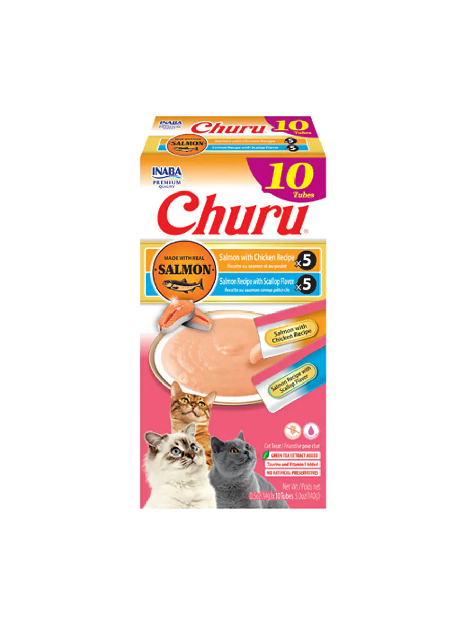 Churu Variedades Salmón Pollo 10 Un