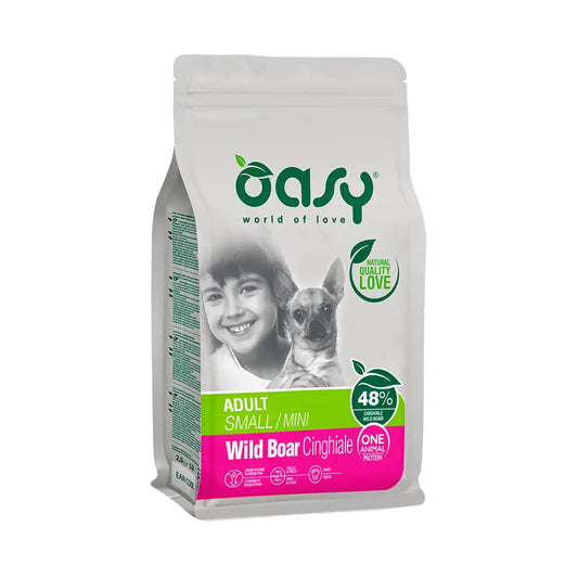 ALIMENTO CANINO OASY ADULTO SMALL/MINI WILD BOAR 2.5KG