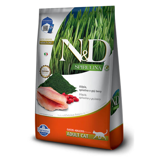 N&D CAT ESPIRULINA TILAPIA ADT 1.5KG