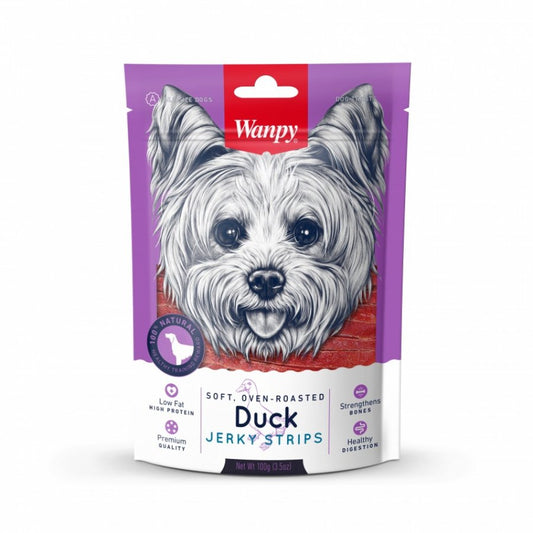 Wanpy Soft Duck Jerky Strips para Perros