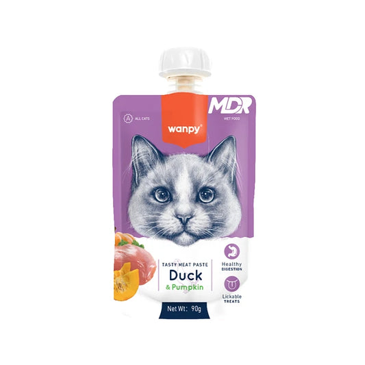 Wanpy Tasty Meat Paste Duck & Pumpkin para Gatos Sobre 90gr