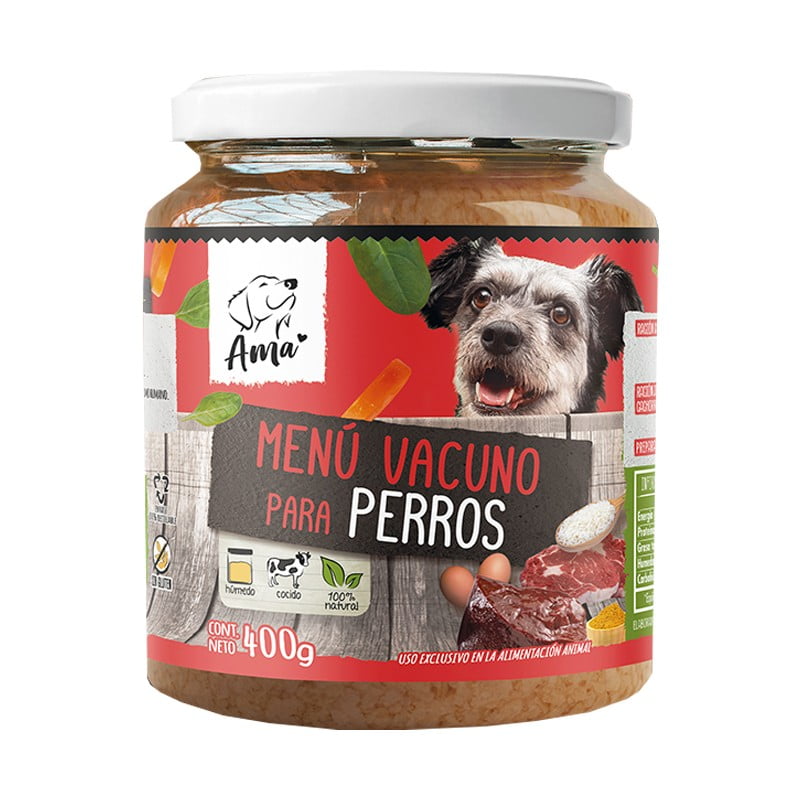 Ama Menú Vacuno para Perros 400gr