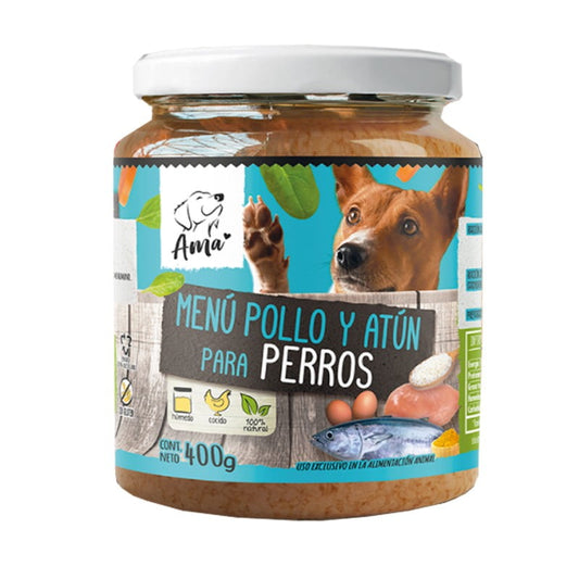 Ama Menú Pollo y Atún para Perros 400gr