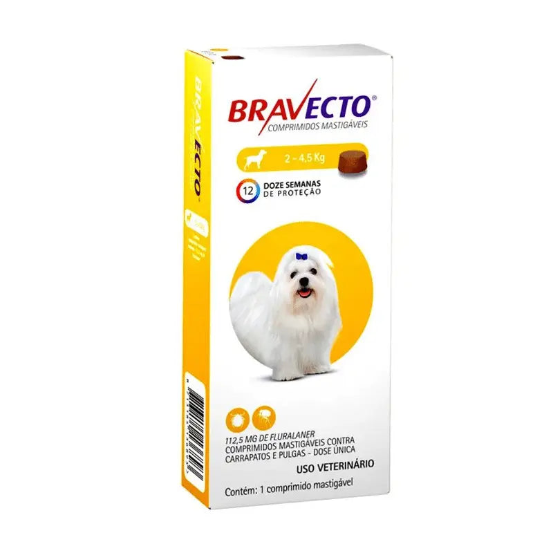 BRAVECTO PARA PERROS DE 2 KG A 4.5 KG