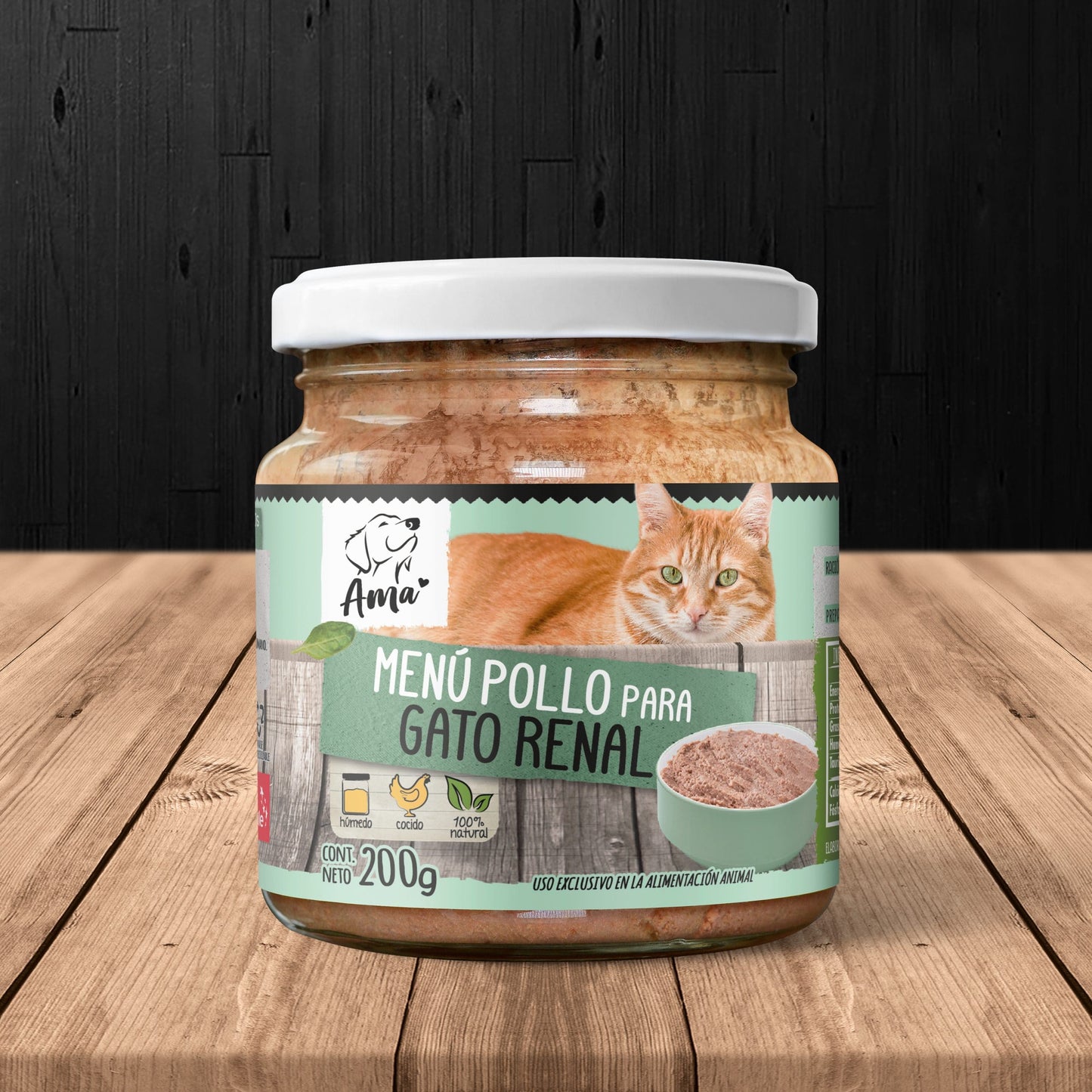 Ama Menú Pollo para Gatos Renal 200gr