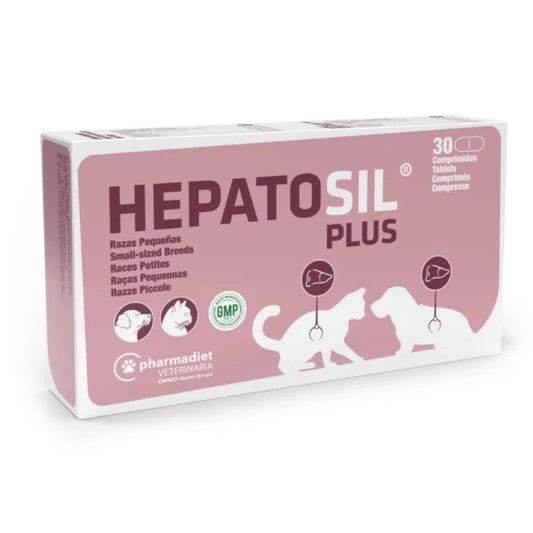 Hepatosil Razas Pequeñas y Gatos 30 Comprimidos