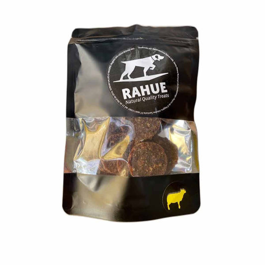 RAHUE SNACKS PERRO JERKY CORDERO 80G