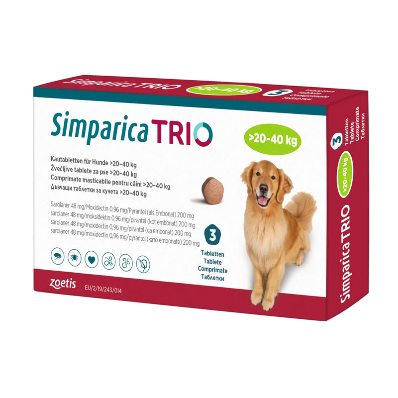 SIMPARICA TRIO 3 COMPRIMIDOS