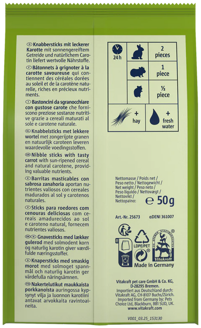 VITAKRAFT CAROTTIES 50 GRS