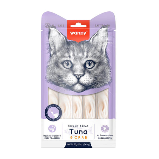 Wanpy Creamy Treat Tuna & Crab para Gatos