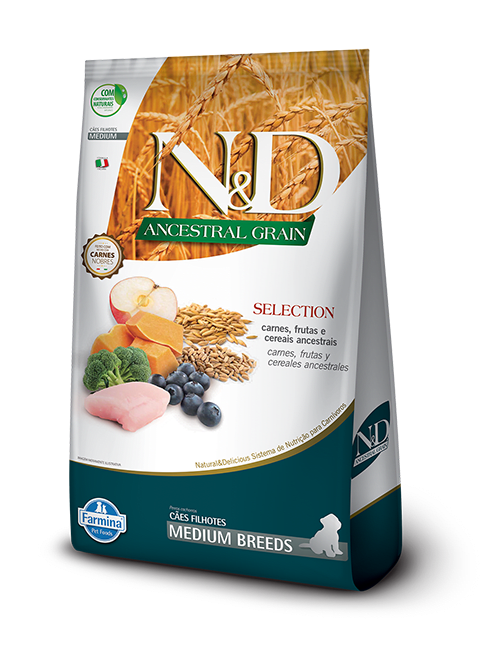 N&D Ancestral Grain Puppy Raza Mediana 15Kg