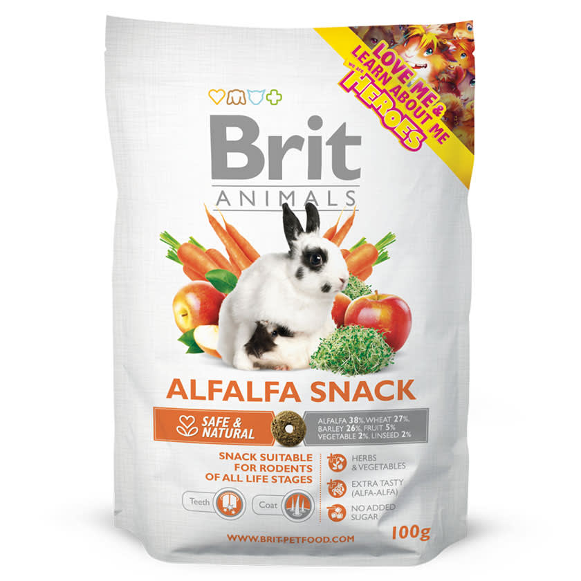 Brit Animals Alfalfa Snack para Roedores 100gr