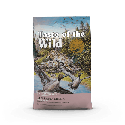 Taste of the Wild Lowland Creek Codorniz y Pato Asados Gato