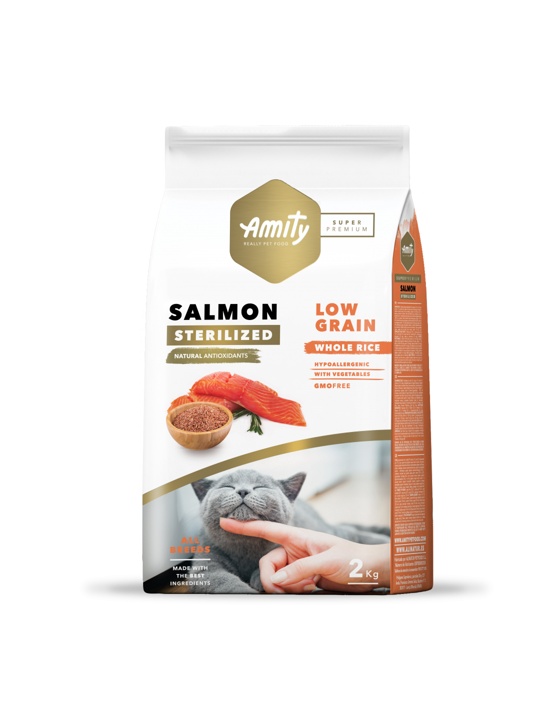 Amity Sp Low Grain Salmon Adult Cat Sterilized