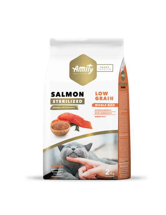 Amity Sp Low Grain Salmon Adult Cat Sterilized