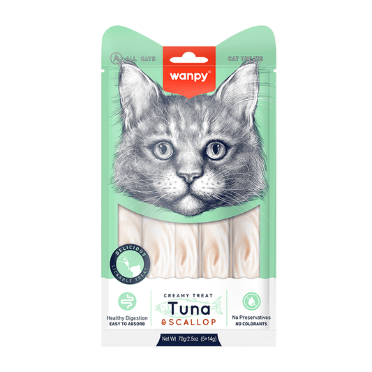 Wanpy Creamy Treat Tuna & Scallop para Gatos