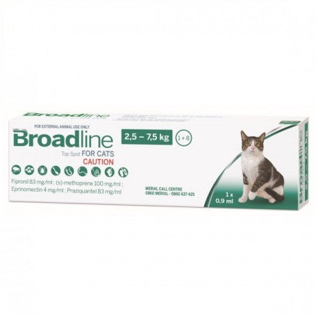 BROADLINE ANTIPARASITARIO INTERNO Y EXTERNO PARA GATOS