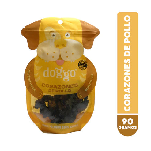 CORAZONES DE POLLO DOGGO 90 GRS