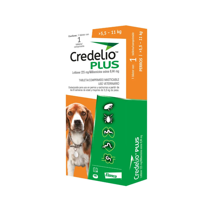 Credelio Plus Perro 5,5–11 Kg x 1 Comprimido