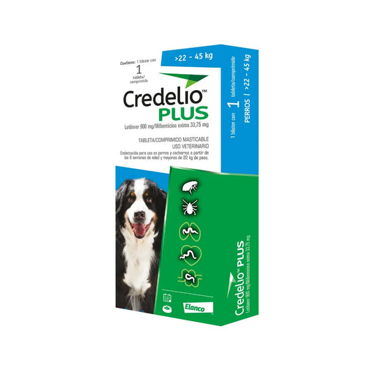 Credelio Plus Perro 22–45 Kg x 1 Comprimido
