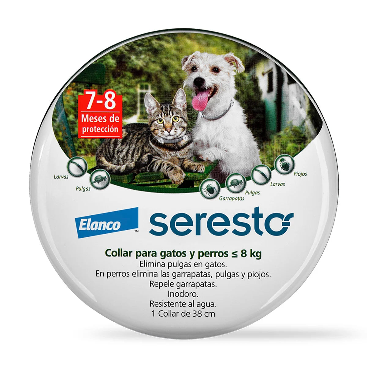 SERESTO COLLAR ANTIPARASITOS PERROS Y GATOS DE MENOS DE 8KG