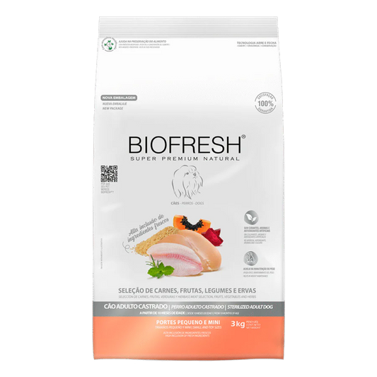 BIOFRESH PERRO ADULTO RAZA PEQUEÑA MINI CASTRADO 3KG