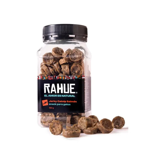 RAHUE SNACK GATO JERKY CATNIP SALMON 160GR