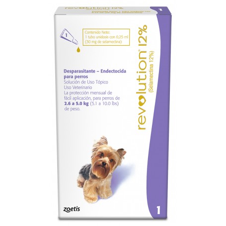 Revolution 12% Perros hasta 2,6 a 5 kg