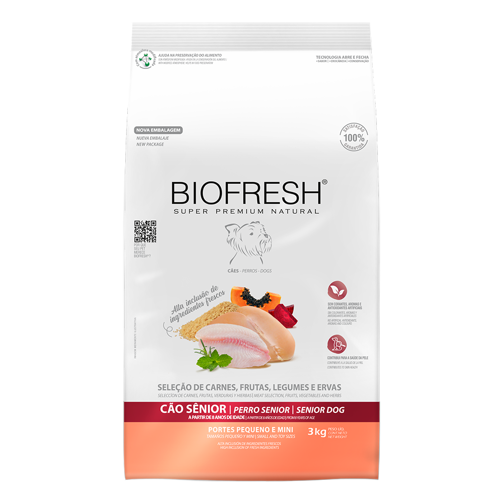 BIOFRESH PERRO SENIOR RAZA PEQUEÑA MINI 3KG