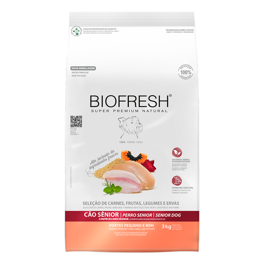 BIOFRESH PERRO SENIOR RAZA PEQUEÑA MINI 3KG