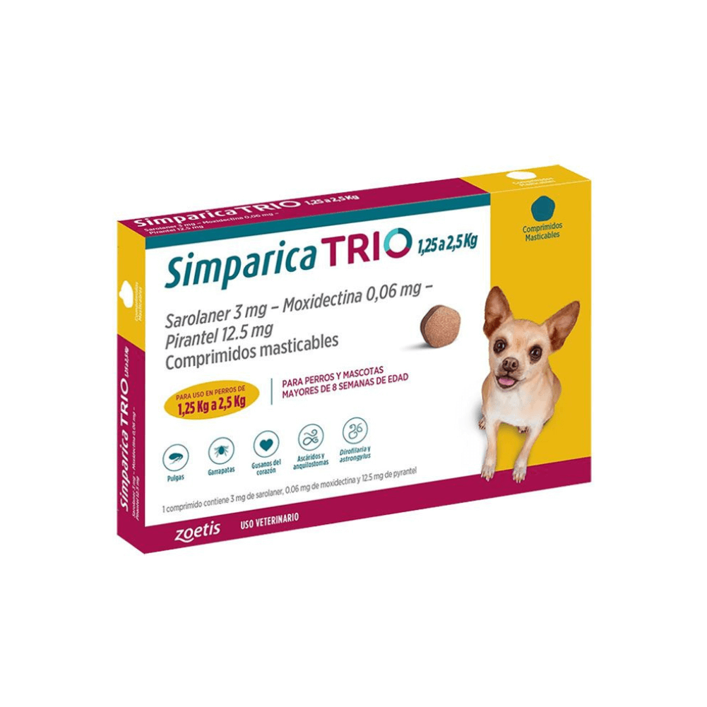 SIMPARICA TRIO 3 COMPRIMIDOS