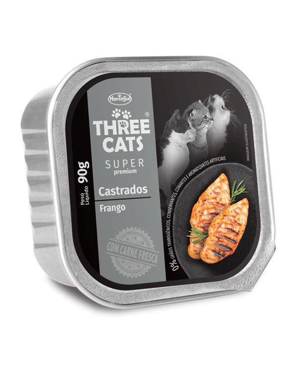 Three Cats SP Paté de Pollo para Gatos Castrados