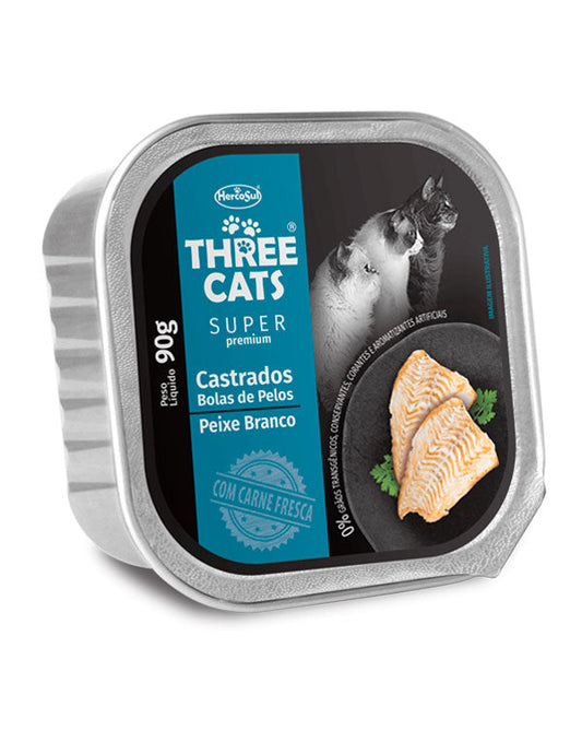 Three Cats SP Paté de Pescado Bolas de Pelos