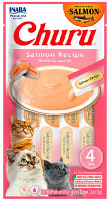 CHURU CAT SALMON RECIPE 14GR/4 TUBES