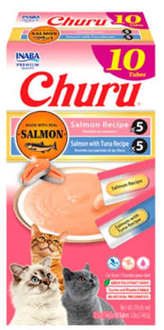 CHURU CAT SALMON + TUNA X10 TUBE